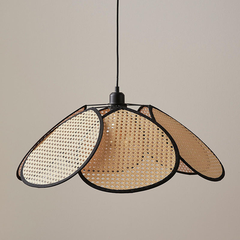 Japanese Rattan Chandelier With Simple Personality