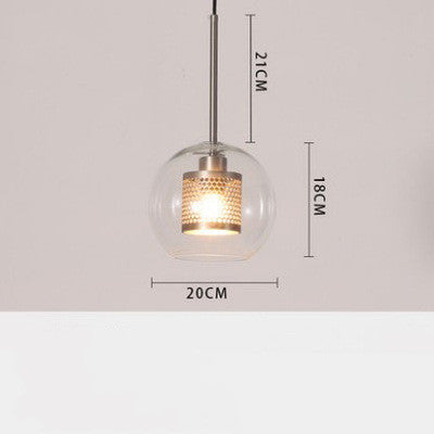 Modern Minimalist Light Luxury Glass Chandelier