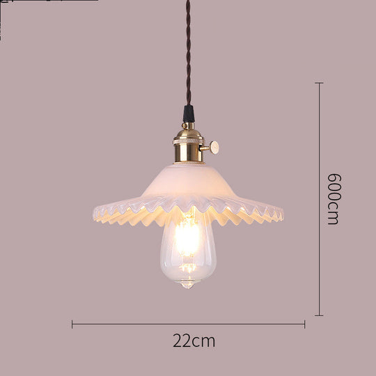 Nordic Minimalist Glass Chandelier Old Shanghai Retro