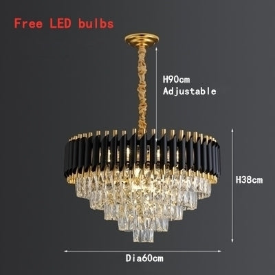 Creative Crystal Living Room Chandelier Nordic Simple Light Luxury American