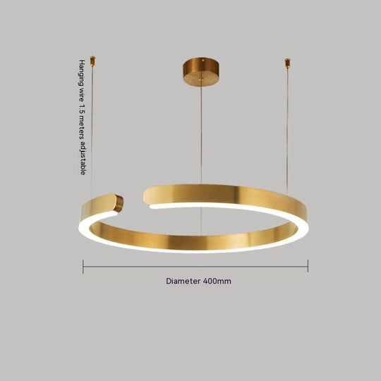 Fashion Bedroom Golden Stainless Steel Light Fixture