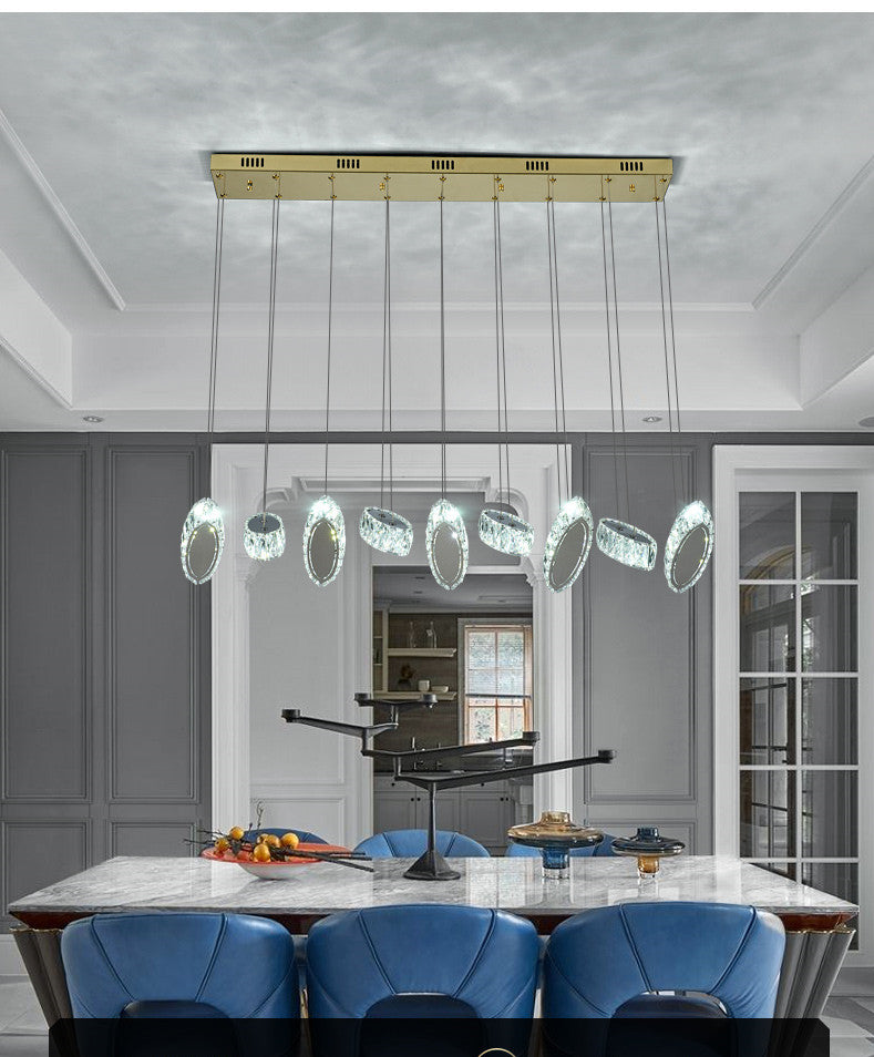 Simple Modern Atmosphere Crystal Dining Table Chandelier