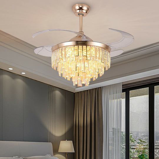 Luxury Crystal European Fan Light Restaurant