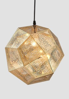 Pendant Modern Simple Grid Light Shadow Polyhedral Ball