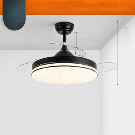 Silent Low Rise Ceiling Concealed Fan Lamp