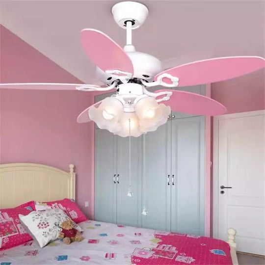 Children's Fan Lights Dining Room Ceiling Fan Lights With LED