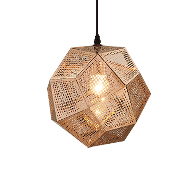 Pendant Modern Simple Grid Light Shadow Polyhedral Ball