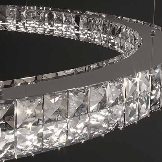 Light Luxury Style Crystal Chandelier Modern Simple Led