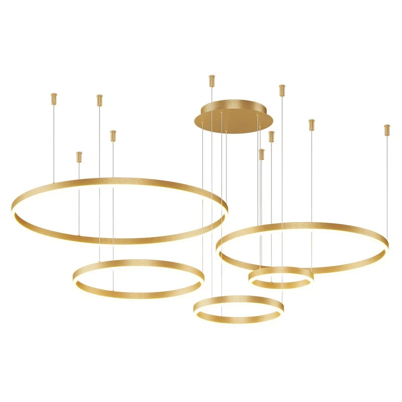 Modern Led Ceiling Chandelier Circular Ring Chandelier Living Bedroom Dining Room Lighting Home Indoor Lighting Decor Chandelier