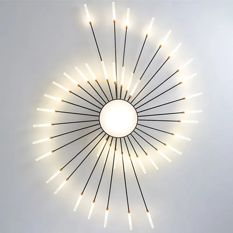 LED Chandeliers Lighting for Living Room Ceiling Lights Creative Nordic Led Fireworks Lights Atmosphere Bedroom Dining Room Lamp