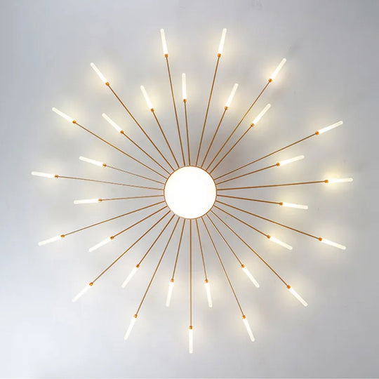 LED Chandeliers Lighting for Living Room Ceiling Lights Creative Nordic Led Fireworks Lights Atmosphere Bedroom Dining Room Lamp