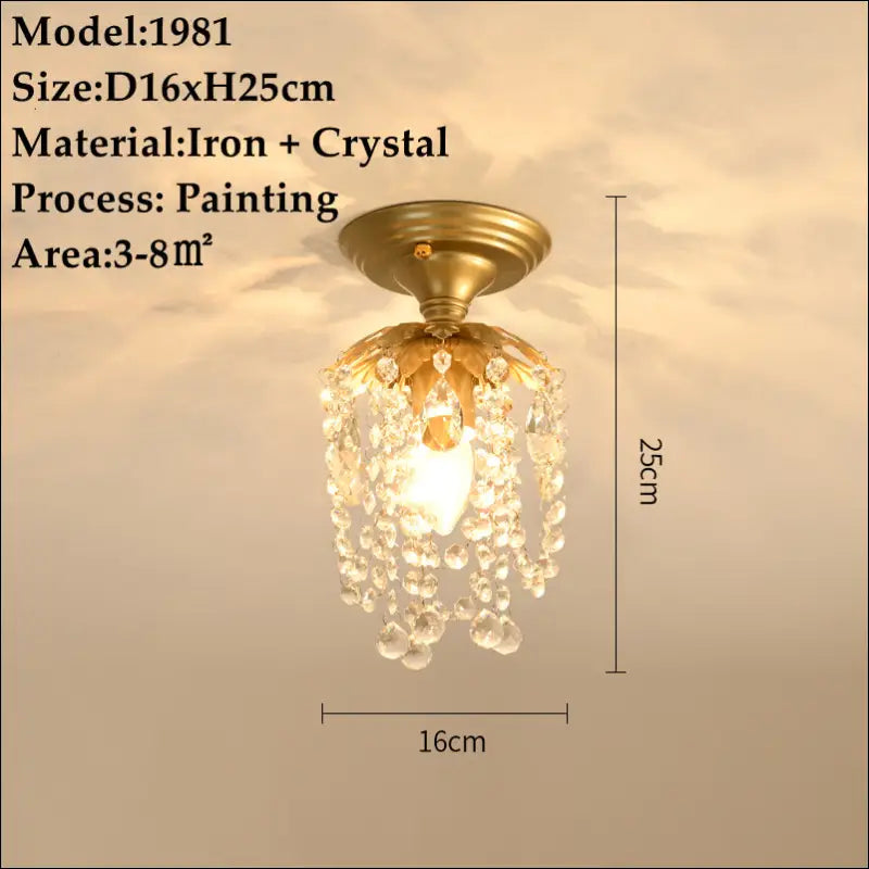 Petite Bronze Iron and Crystal Chandelier - Nine Elegant Designs