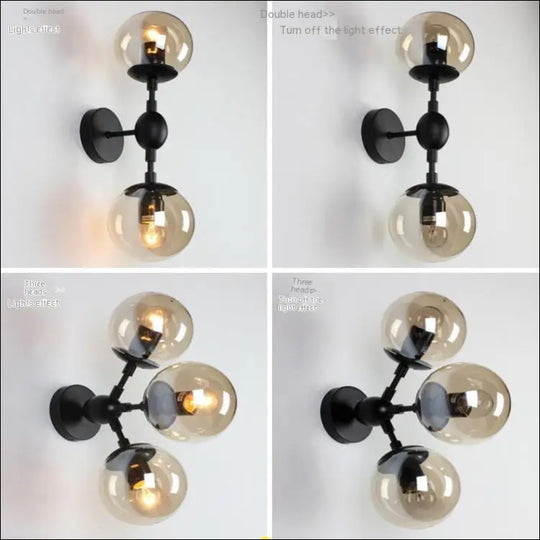 Vintage Noir Bubble Wall Sconce™