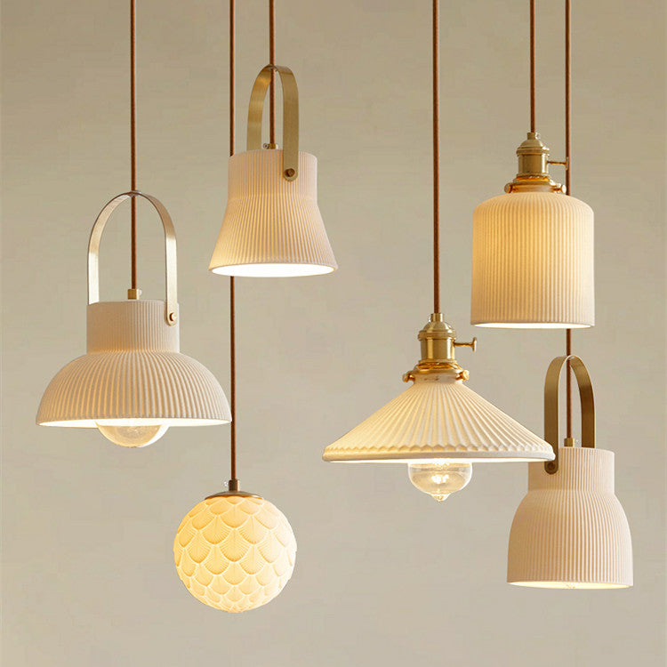 Luxury Translucent Porcelain Simple Creative Nordic Chandelier