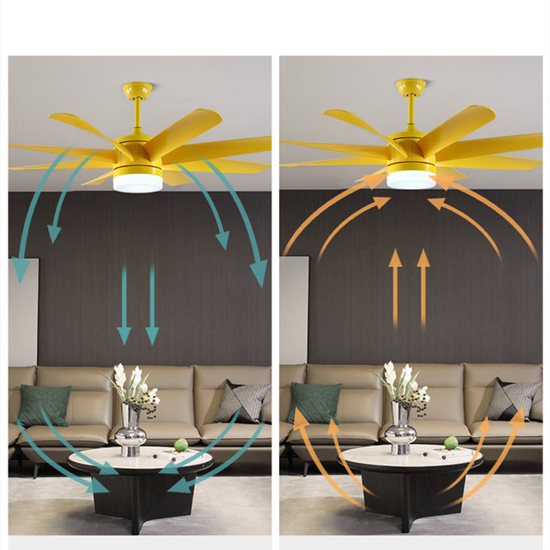 Nordic Fan Lamp Dining Room Bedroom Fan Chandelier