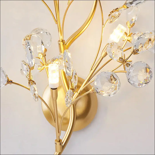 Golden Floral Wall Lamp™