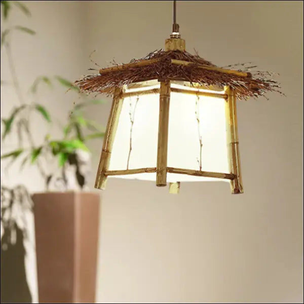 Eastern Retreat Bamboo Chandelier™