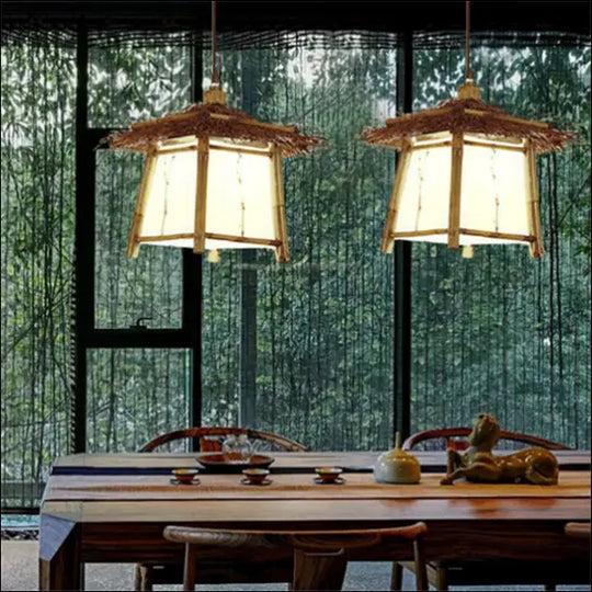 Eastern Retreat Bamboo Chandelier™