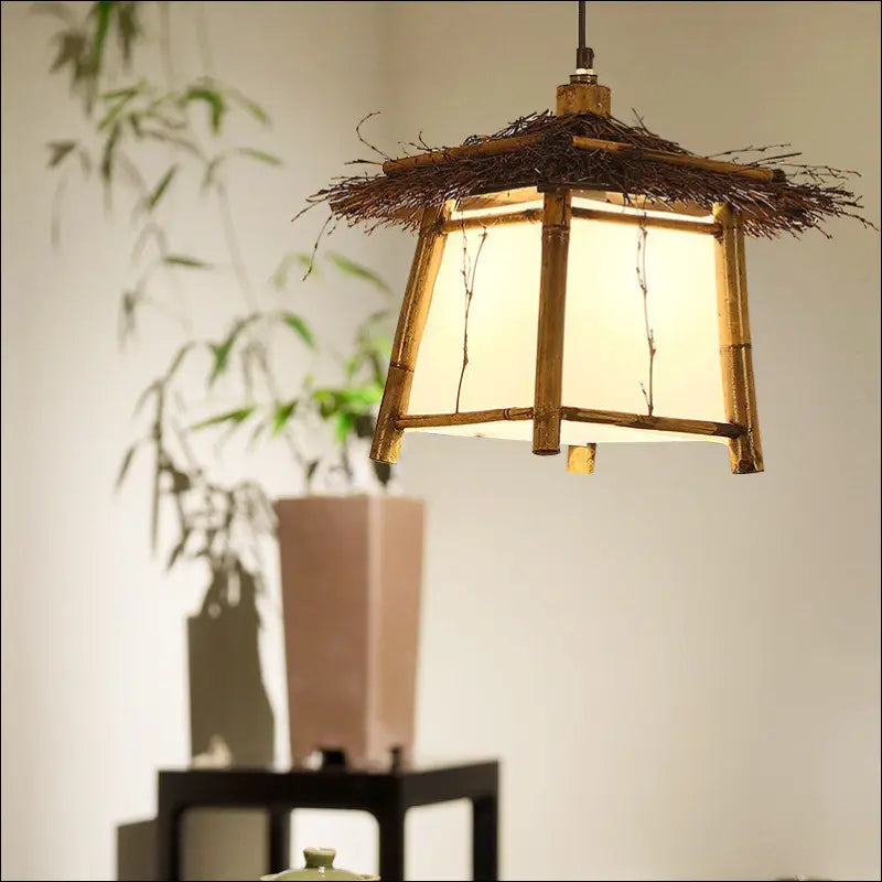 Eastern Retreat Bamboo Chandelier™