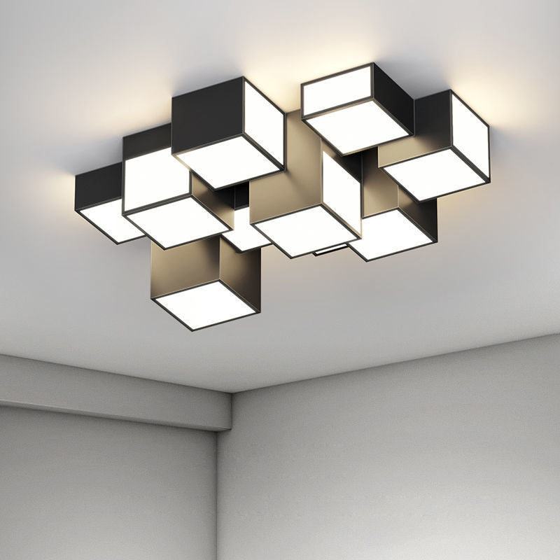 Creative Geometry New Style Ceiling Lamp In Living Room