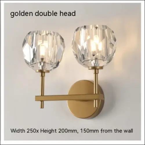 Bedroom Bedside Crystal Wall Lamp