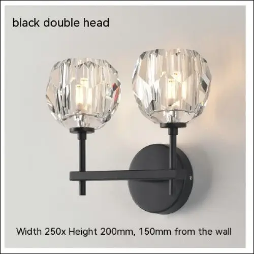 Bedroom Bedside Crystal Wall Lamp