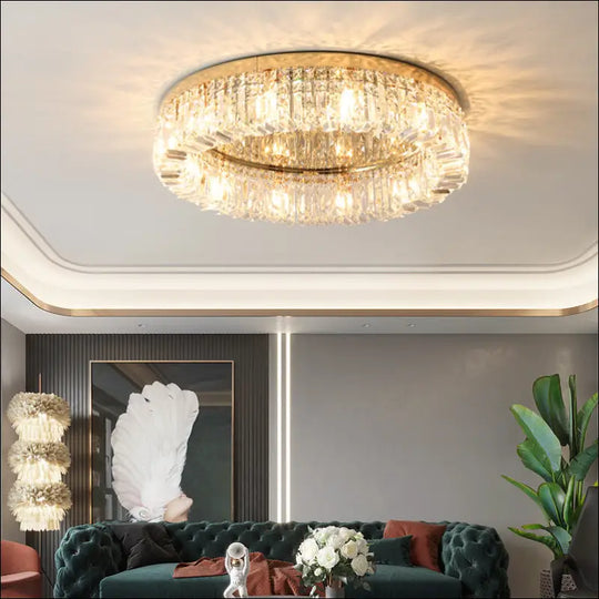 Bedroom Room Led Ceiling Lamp Simple Nordic Modern Crystal