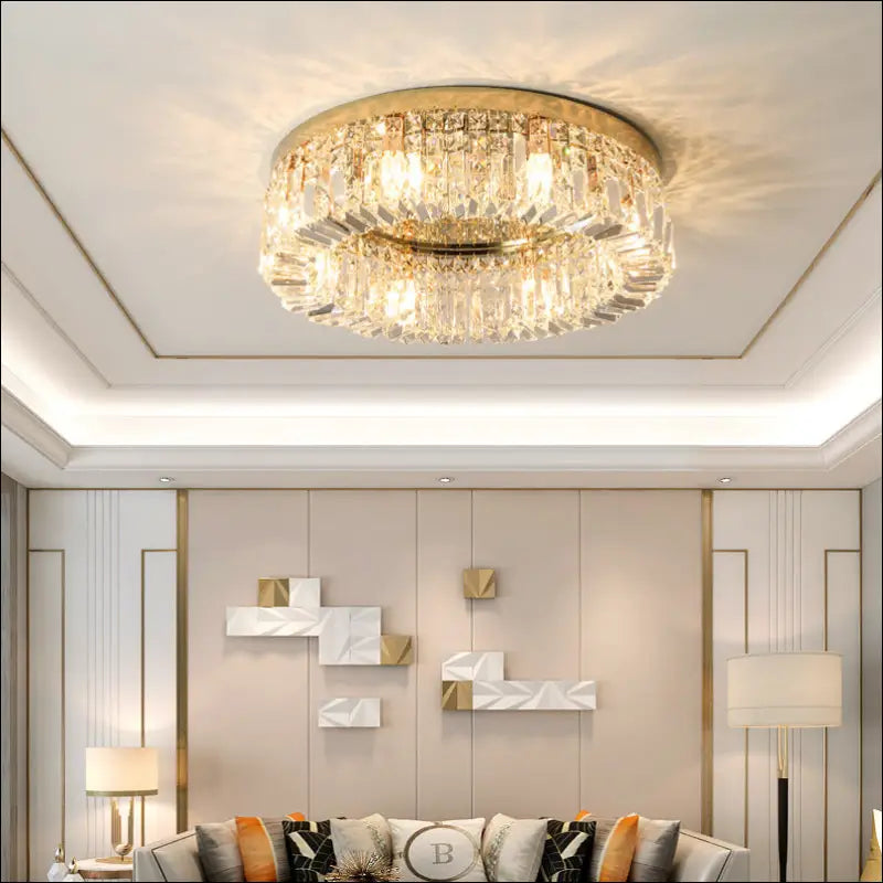 Bedroom Room Led Ceiling Lamp Simple Nordic Modern Crystal