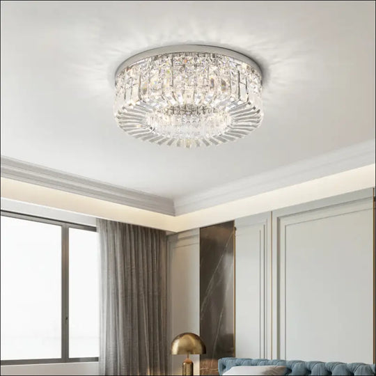 Bedroom Room Led Ceiling Lamp Simple Nordic Modern Crystal