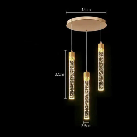 Bedside Pendant Lamp Light Luxury Crystal