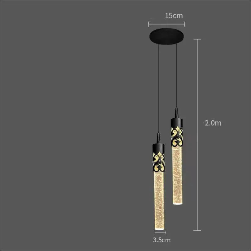 Bedside Pendant Lamp Light Luxury Crystal