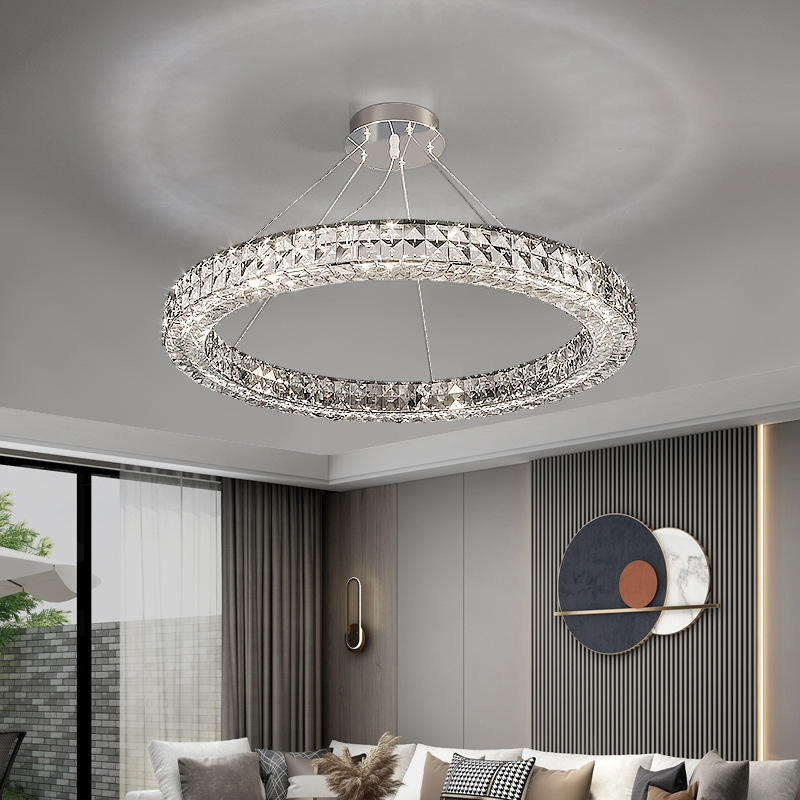 Light Luxury Style Crystal Chandelier Modern Simple Led