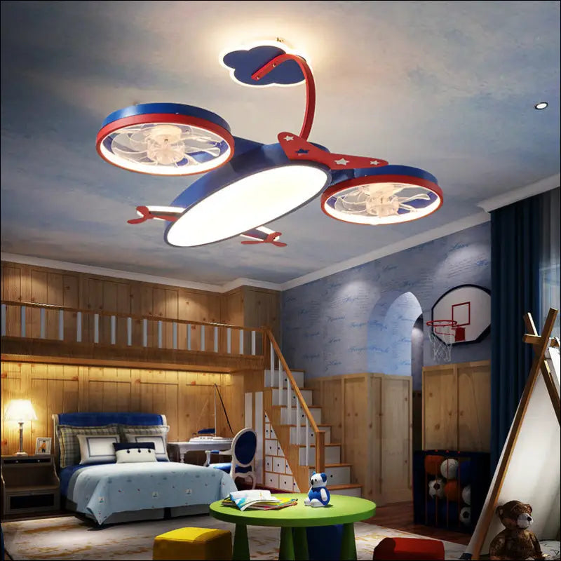 Designer Cartoon Airplane Ceiling Fan