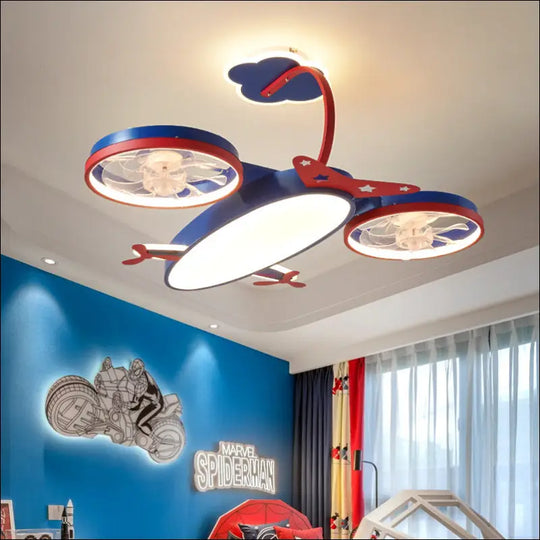 Designer Cartoon Airplane Ceiling Fan