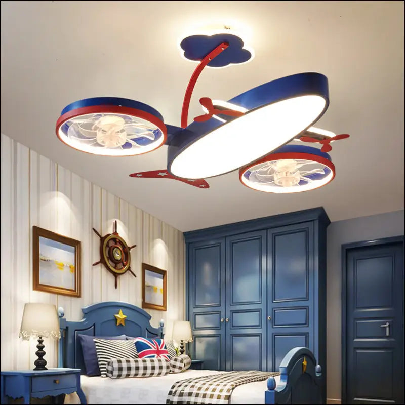 Designer Cartoon Airplane Ceiling Fan