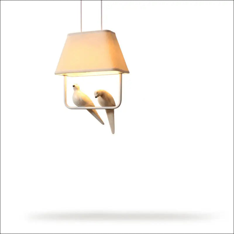 Creative Nordic Simple Bird Decorative Fabric Chandelier