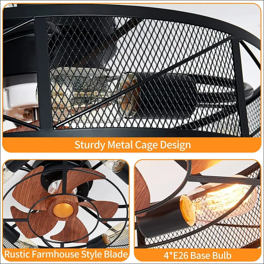 Creative Fan Pendant Lamp Of Industrial Bar