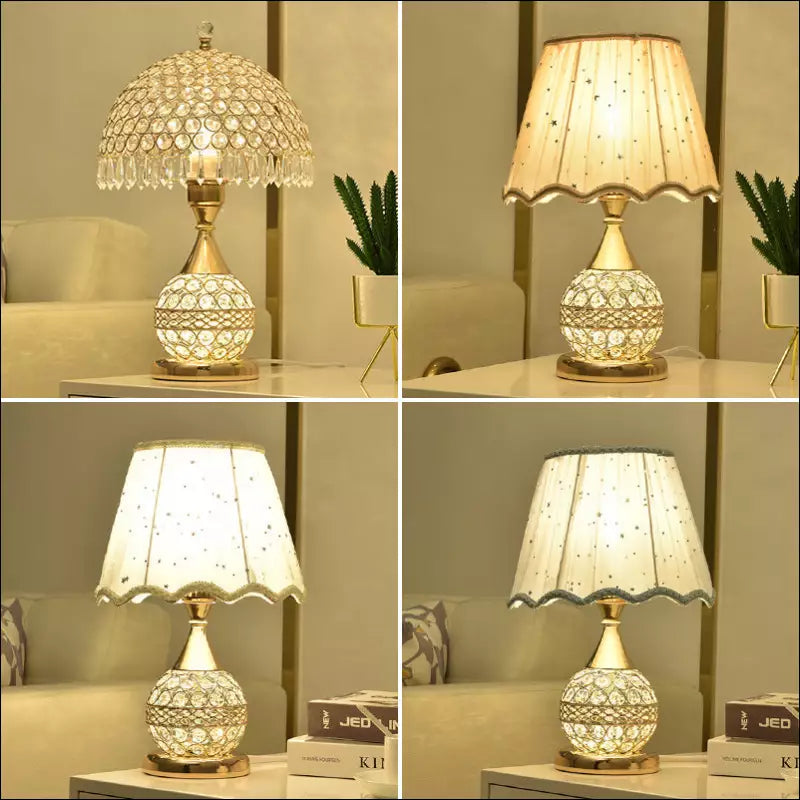 Crystal Desk Lamp Bedroom Bedside Lamp