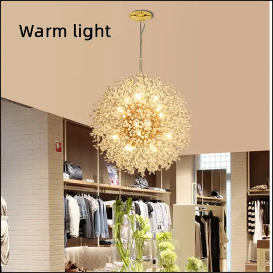 Dandelion Crystal Chandelier Restaurant Bedroom Clothing Shop Lighting