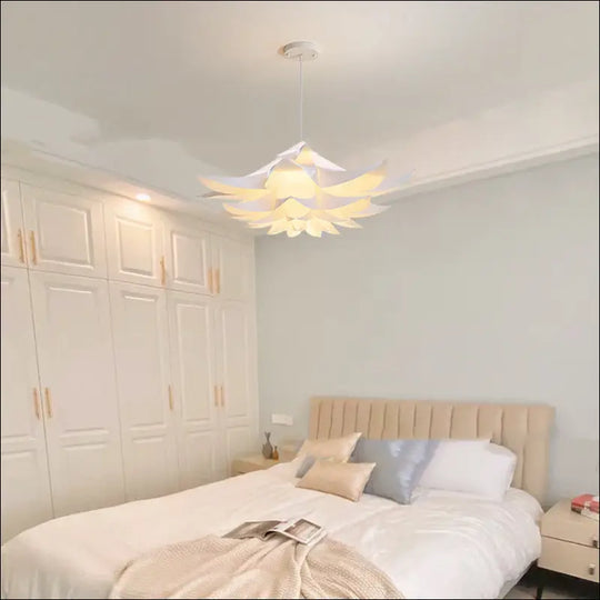 Domestic Stylish Minimalist Girly Floral Bedroom Chandelier