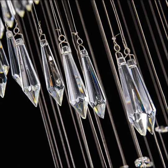 Luxury Spiral Crystal Chandelier