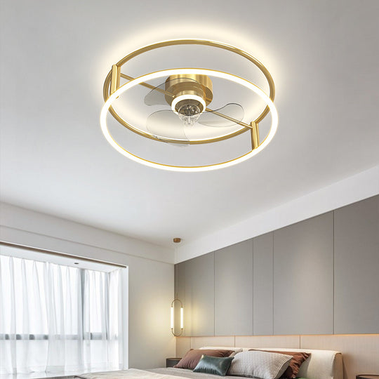 Modern Simple Ceiling Electric Fan Lamp