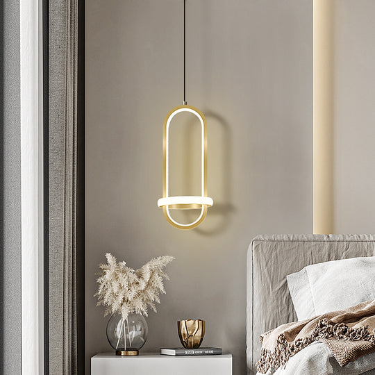 Modern Simple Led Bedroom Bedside Chandelier Nordic Creative Personality