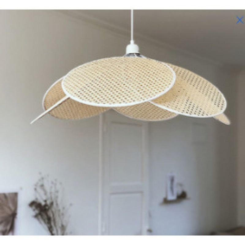 Japanese Rattan Chandelier With Simple Personality