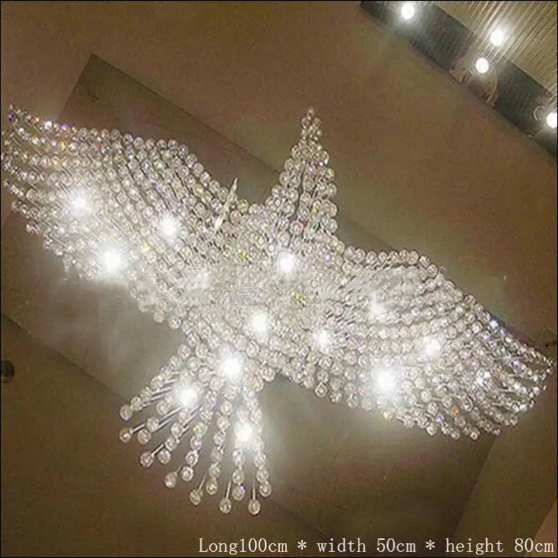 Grand Luxury Eagle Crystal Chandelier