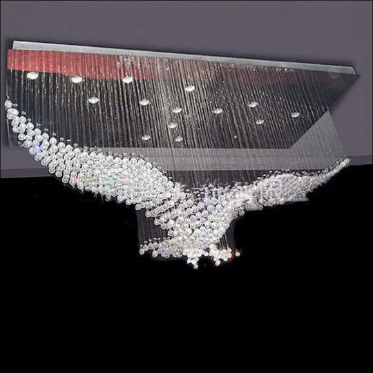 Grand Luxury Eagle Crystal Chandelier