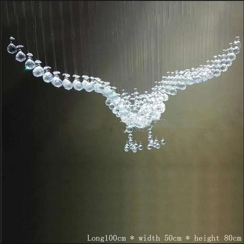 Grand Luxury Eagle Crystal Chandelier