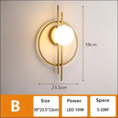 Home Living Room Background Wall Lamp