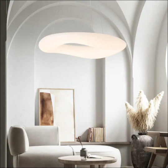 Italian Designer Nordic Chandelier Modern Minimalist Creative Living Room Lamps Round Ring Dining Room Bedroom Chandelier