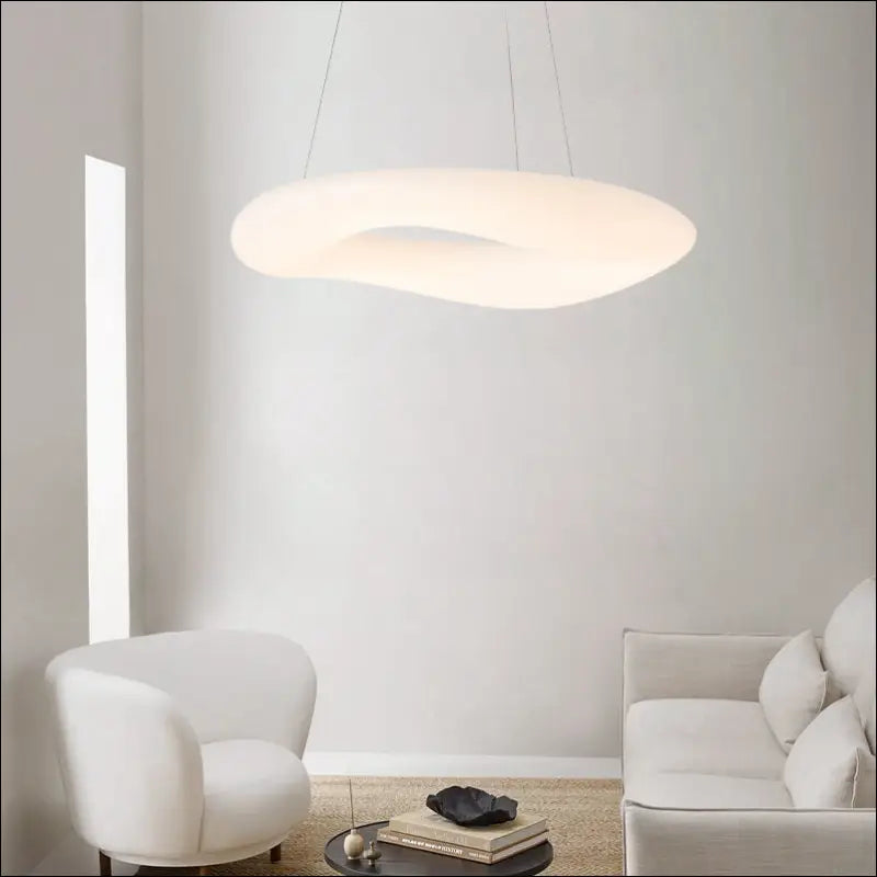 Italian Designer Nordic Chandelier Modern Minimalist Creative Living Room Lamps Round Ring Dining Room Bedroom Chandelier